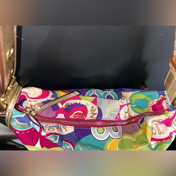 Y2K Coach Poppy Graffiti Multicolor Pop-Print Shoulder Bag & Matching Wristlet - Picture 15 of 16